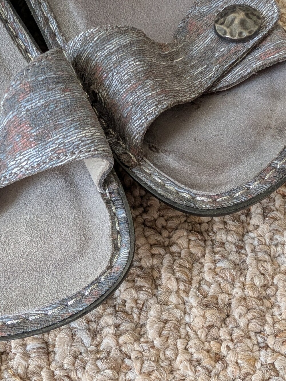 Alegria Leather Sandals Size 37 - Picture 6 of 10